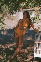 Culotte Taille Haute Jimmy - Orange Kumkwat