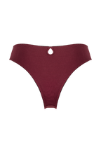 Culotte taille haute Intemporelle bordeaux