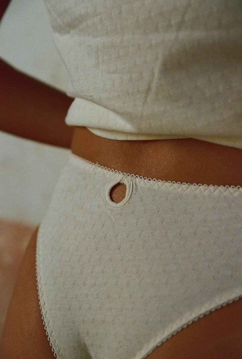 Culotte Taille Haute intemporelle - Ecru